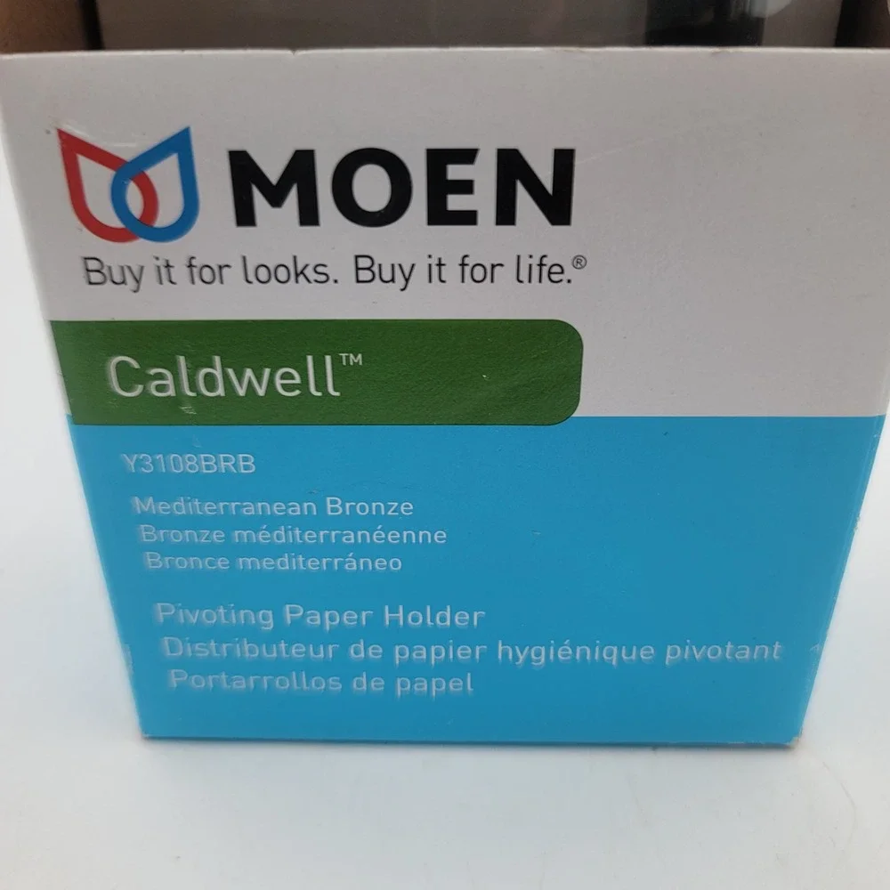 Moen Caldwell Mediterranean Bronze Pivoting Toilet Paper Holder Y3108BRB NEW